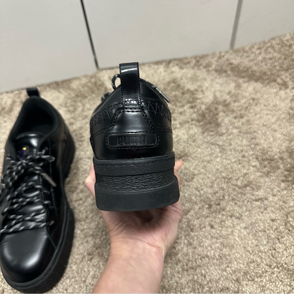 Puma × DUA LIPA Mayze Flutur Black Platform Sneakers Sz 9M - Picture 10 of 13